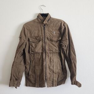Nice Collective Utility Olive Green Jacket size Small USA Made